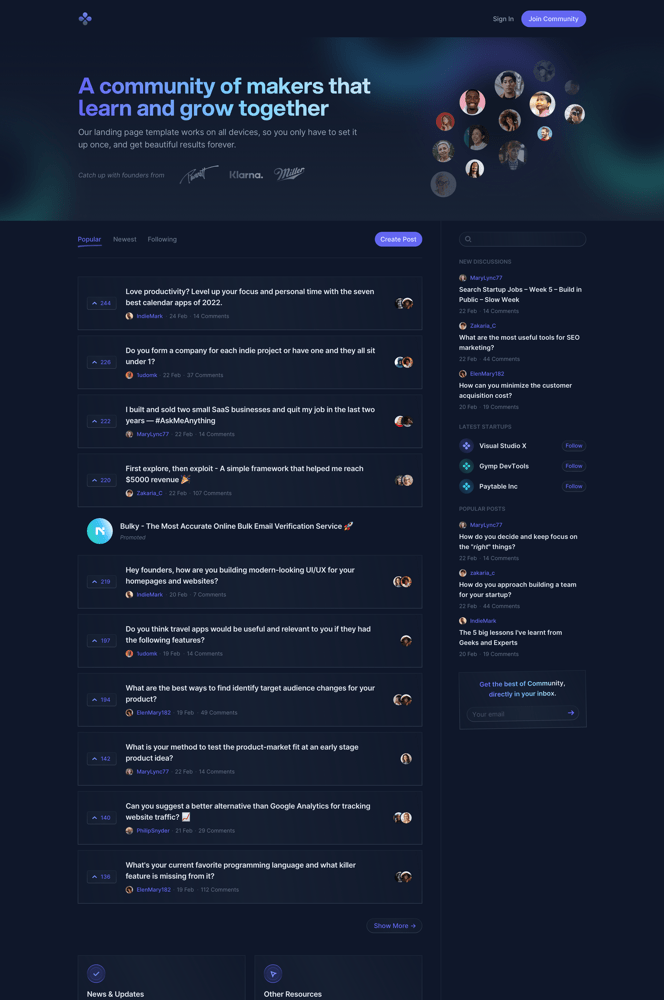 Community - Forum & News Portal Thumbnail 01