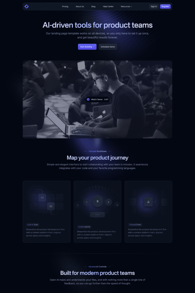 Open PRO - SaaS Website Template Thumbnail 01