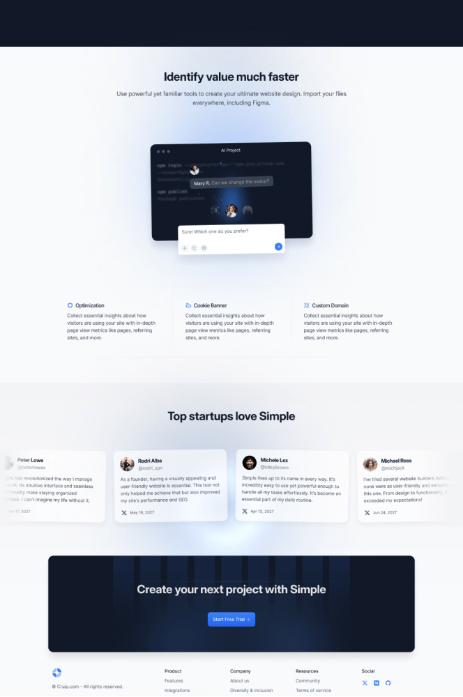 Simple - Clean Website Template Thumbnail 02