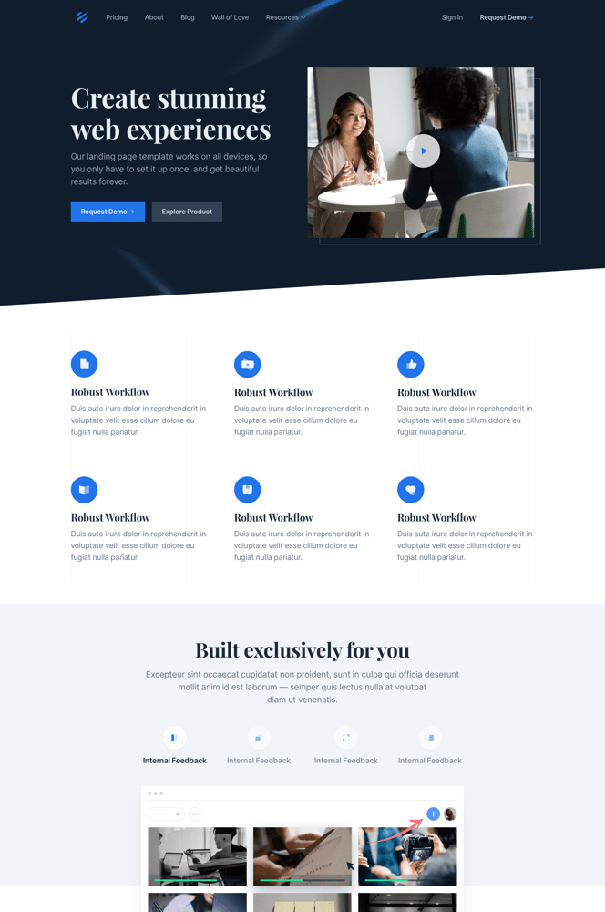 Tidy - Corporate Website Template Thumbnail 01